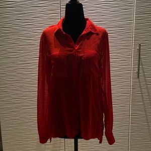 Red Polyester Long Sleeve